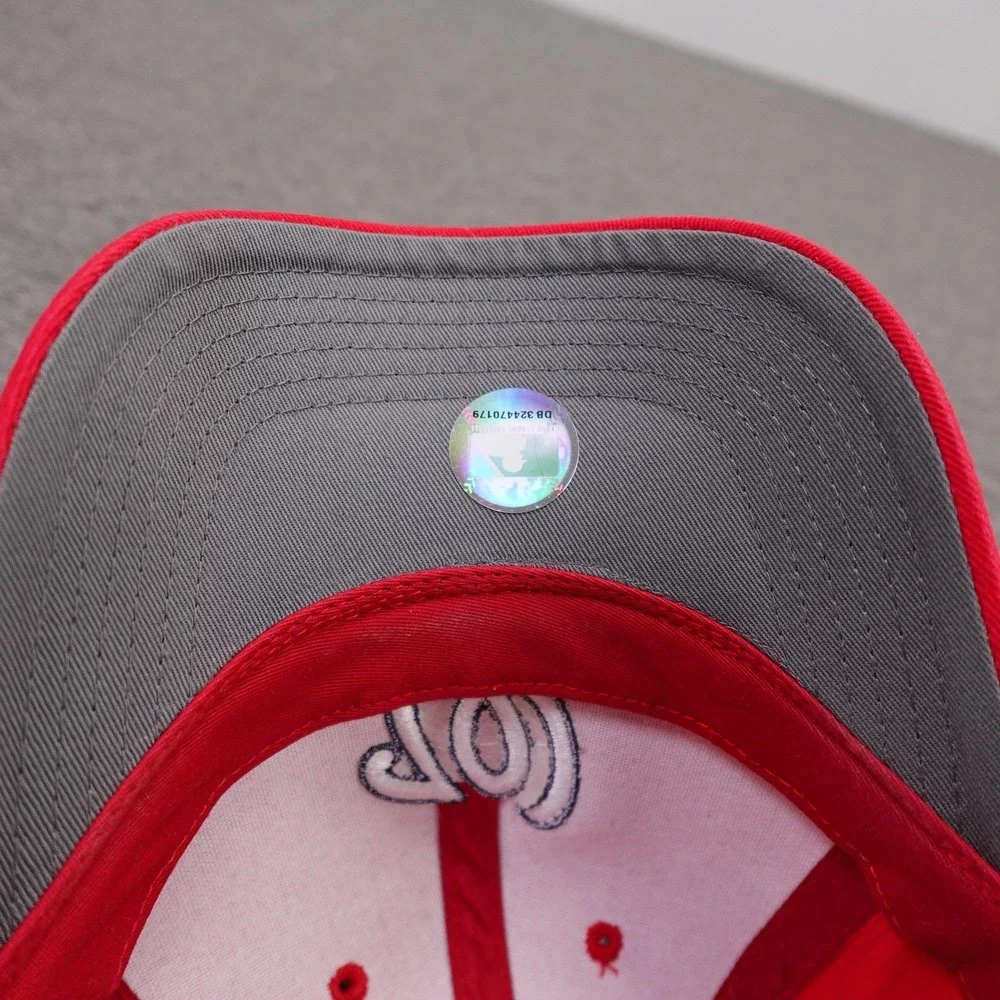 Washington Nationals Hat Cap Strap‎ Back One Size Red MLB Genuine Merchandise